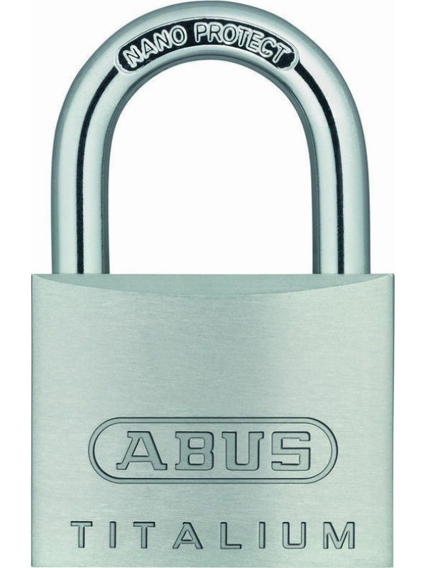 Abus Titalium 64 ΤΙ/40QUADB Αλουμινένιο Λουκέτο Πέταλο με Κλειδί 40mm Ασημί 4τμχ
