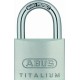 Abus Titalium 64 ΤΙ/40QUADB Αλουμινένιο Λουκέτο Πέταλο με Κλειδί 40mm Ασημί 4τμχ