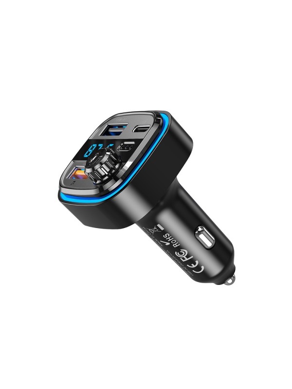 XO FM Transmitter Αυτοκινήτου BCC08 με Bluetooth / Type-C / USB