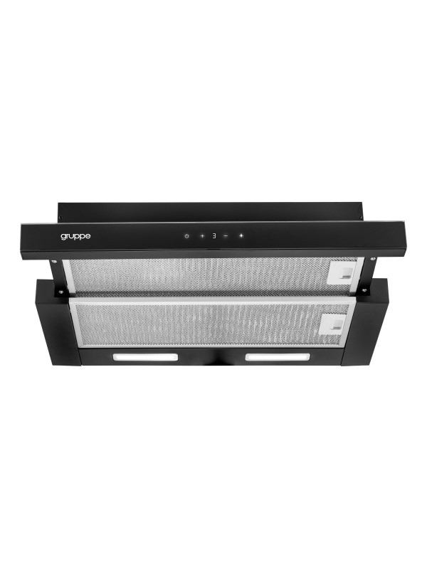 Gruppe Ammos Forte Συρόμενος Απορροφητήρας 60cm Μαύρος S-3003C-C05-M13-600 Gruppe Ammos Forte Συρόμενος Απορροφητήρας 60cm Μαύρος S-3003C-C05-M13-600