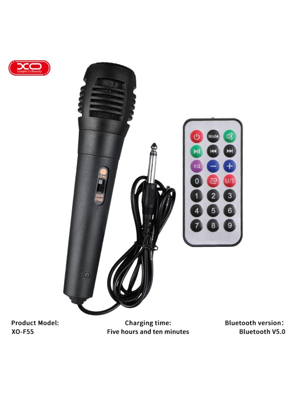 XO F55 Ηχείο Bluetooth 20W με Ραδιόφωνο Μαύρο