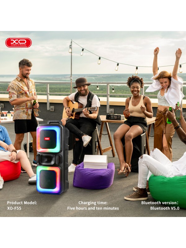XO F55 Ηχείο Bluetooth 20W με Ραδιόφωνο Μαύρο
