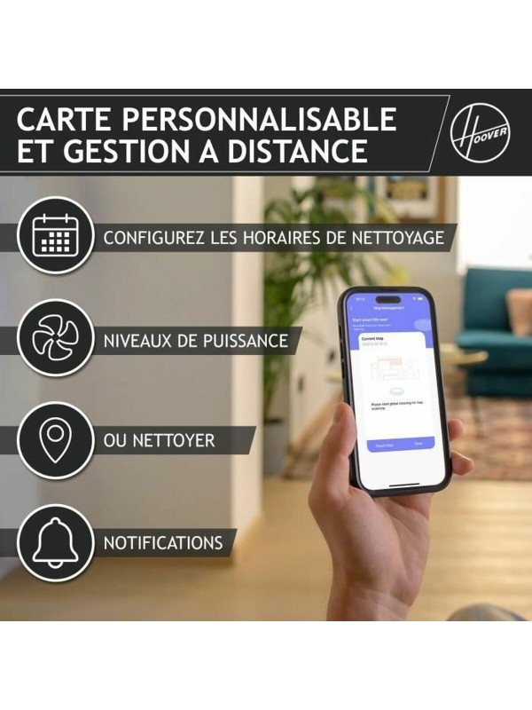 Hoover HG410D 011 Σκούπα Ρομπότ με Χαρτογράφηση και Wi-Fi Μαύρη Hoover HG410D 011 Σκούπα Ρομπότ με Χαρτογράφηση και Wi-Fi Μαύρη