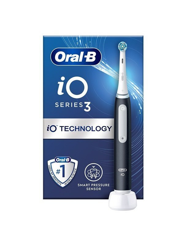 Oral-B iO Series 3 Ηλεκτρική Οδοντόβουρτσα με Αισθητήρα Πίεσης Black