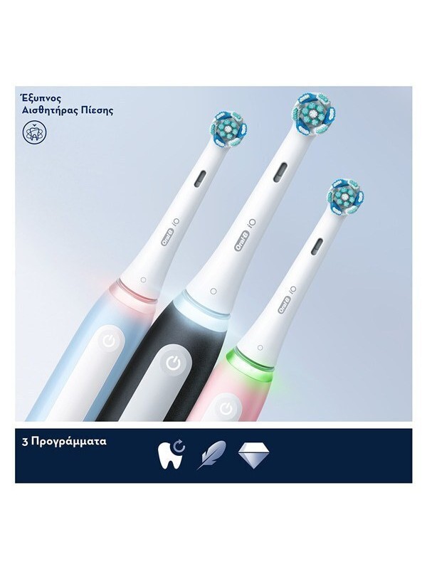 Oral-B iO Series 3 Ηλεκτρική Οδοντόβουρτσα με Αισθητήρα Πίεσης Black