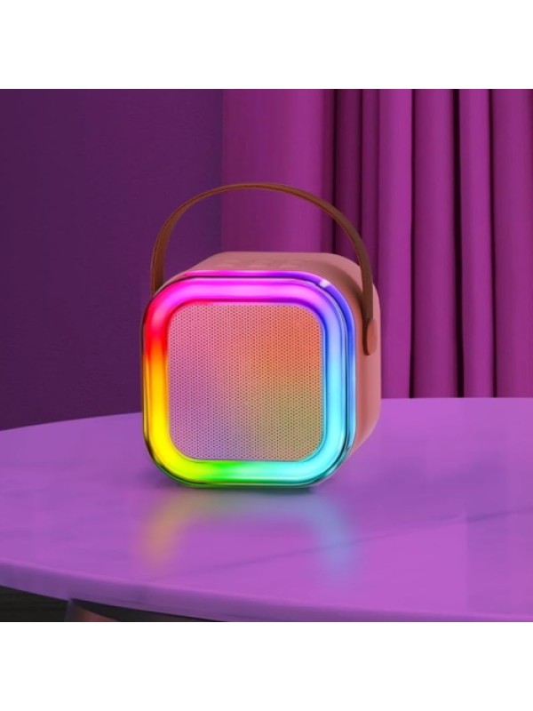 Ασύρματο Ηχείο Bluetooth με 2 μικρόφωνα Karaoke K12 Ροζ Ασύρματο Ηχείο Bluetooth με 2 μικρόφωνα Karaoke K12 Ροζ