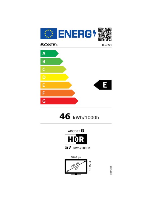 Sony Smart Τηλεόραση 43" 4K UHD LED BRAVIA 3 HDR (2025) K-43S3 Sony Smart Τηλεόραση 43" 4K UHD LED BRAVIA 3 HDR (2025) K-43S3