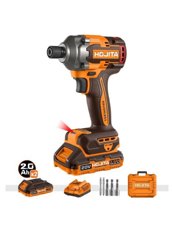 Hojita HJCD2M28 Παλμικό Κατσαβίδι Μπαταρίας Brushless 20V 2x2Ah