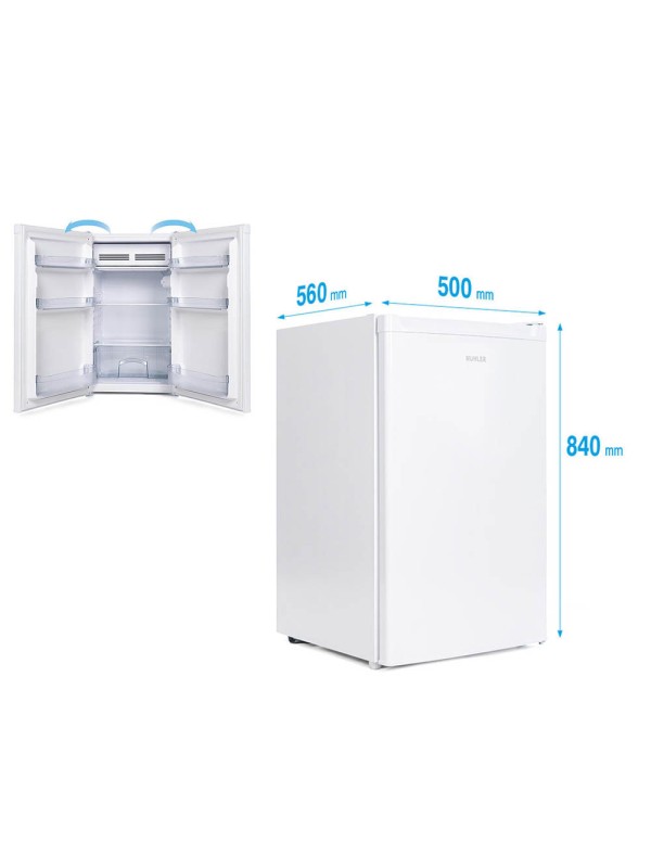 Muhler Mini Bar 121lt Υ84xΠ50xΒ56εκ. Λευκό S84WF0 Muhler Mini Bar 121lt Υ84xΠ50xΒ56εκ. Λευκό S84WF0