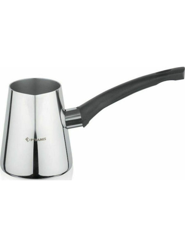 Pyramis Superior No3 Μπρίκι Ηλεκτρικό / Υγραερίου από Ανοξείδωτο Ατσάλι σε Ασημί Χρώμα Pyramis Superior No3 Μπρίκι Ηλεκτρικό / Υγραερίου από Ανοξείδωτο Ατσάλι σε Ασημί Χρώμα