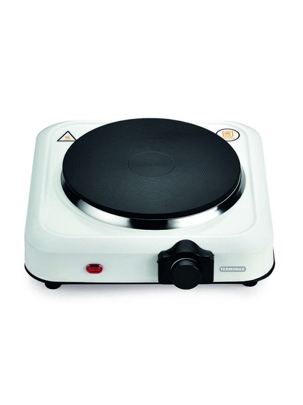 Termomax Επιτραπέζια Εστία Εμαγιέ Μονή Λευκή TX-100