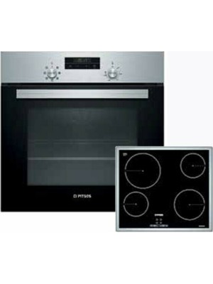 Pitsos Φούρνος άνω Πάγκου με Εστίες Κεραμικές PH10M40X1 + CRE645S06 Pitsos Φούρνος άνω Πάγκου με Εστίες Κεραμικές PH10M40X1 + CRE645S06